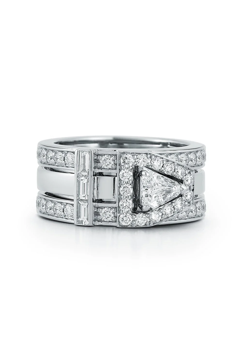 Full Diamond Keynes Buckle Ring