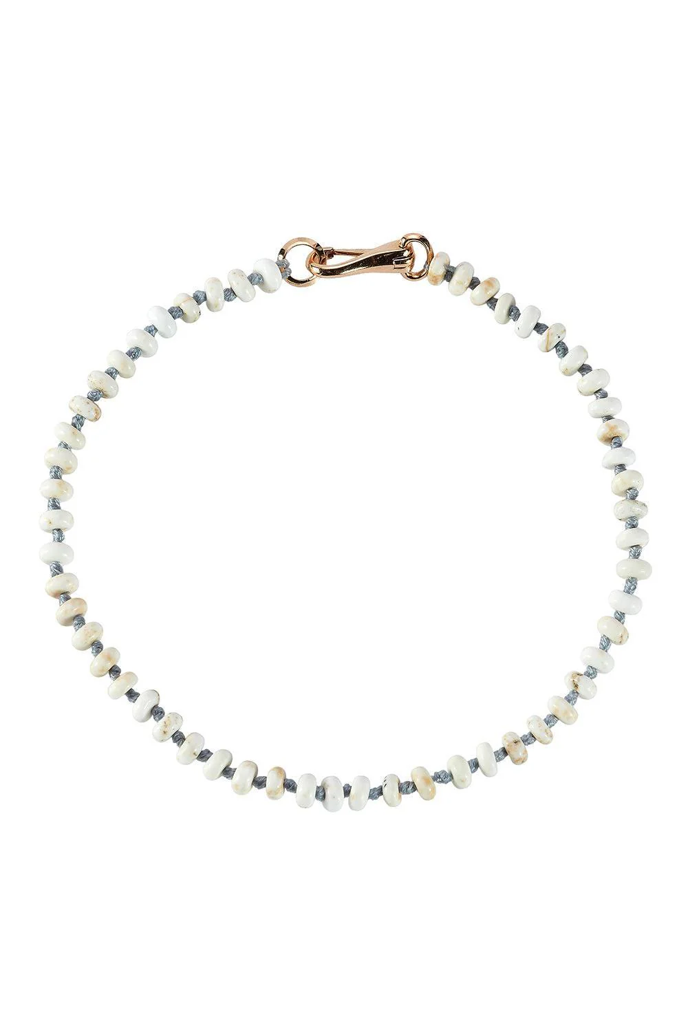 Garnet White Turquoise Beaded Bracelet