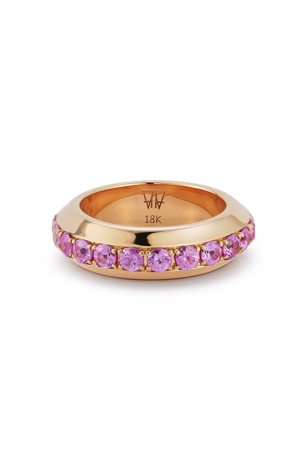 Grant Pink Sapphire Angled Band Ring