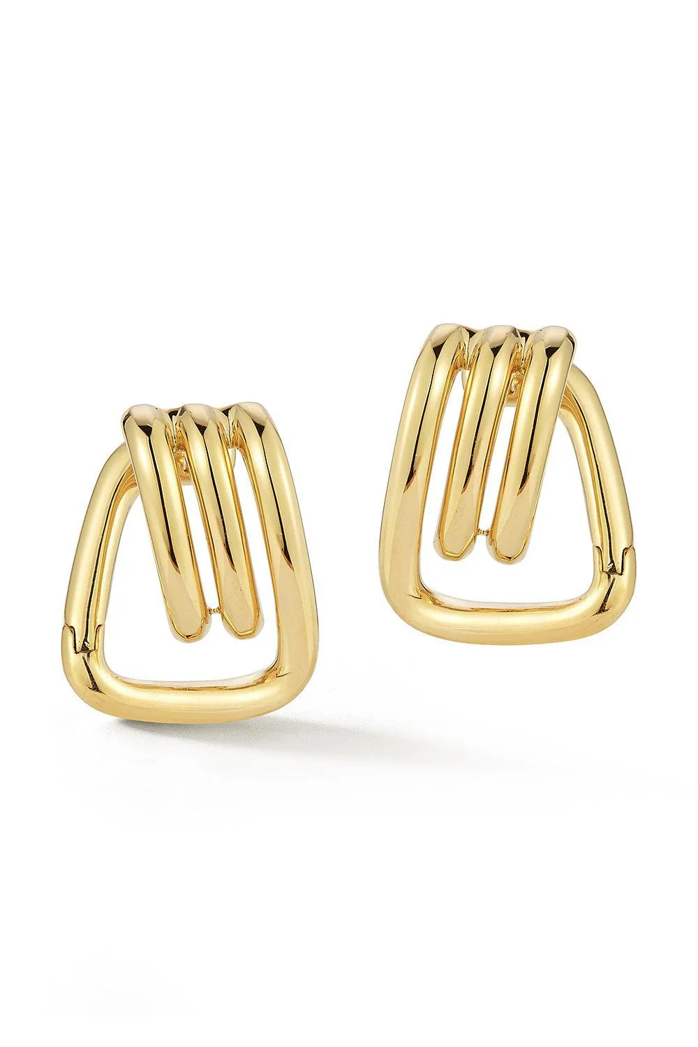 Huxley Coil Link Huggie Earrings - Image 5
