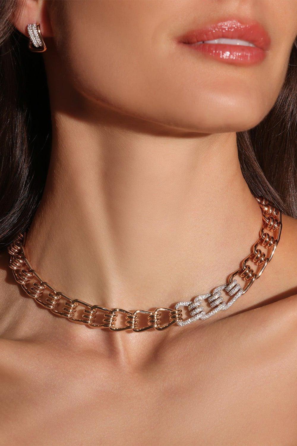 Huxley Diamond Coil Link Huggie Earrings - Image 2