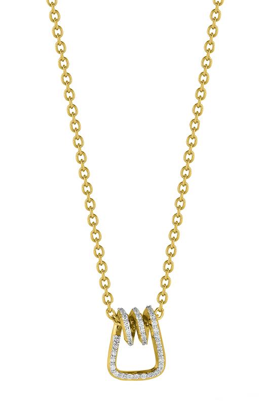 Huxley Diamond Coil Pendant Necklace - Image 4