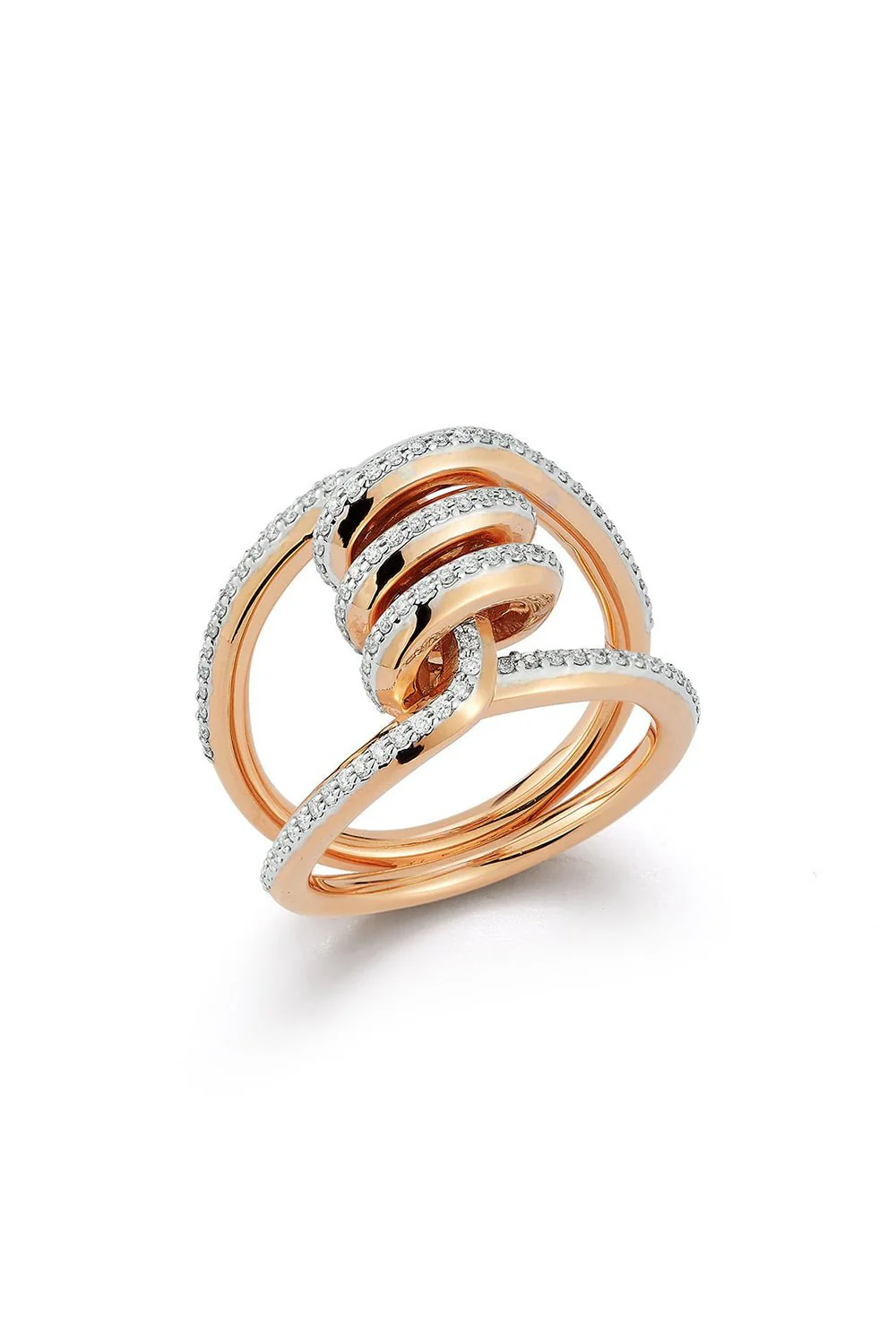 Huxley Diamond Single Coil Link Ring - Image 6