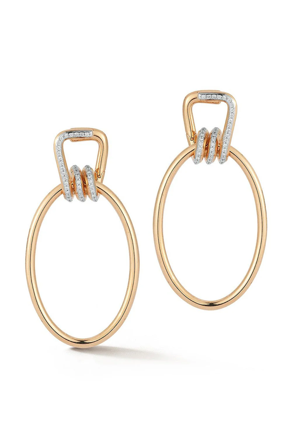 Huxley Elongated Coil Link Earrings