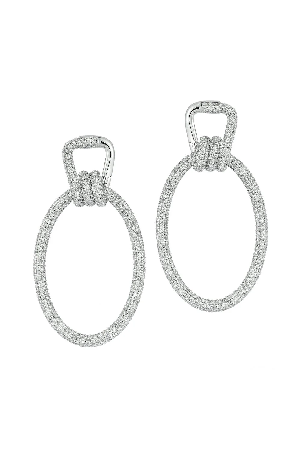Huxley Elongated Coil Link Earrings