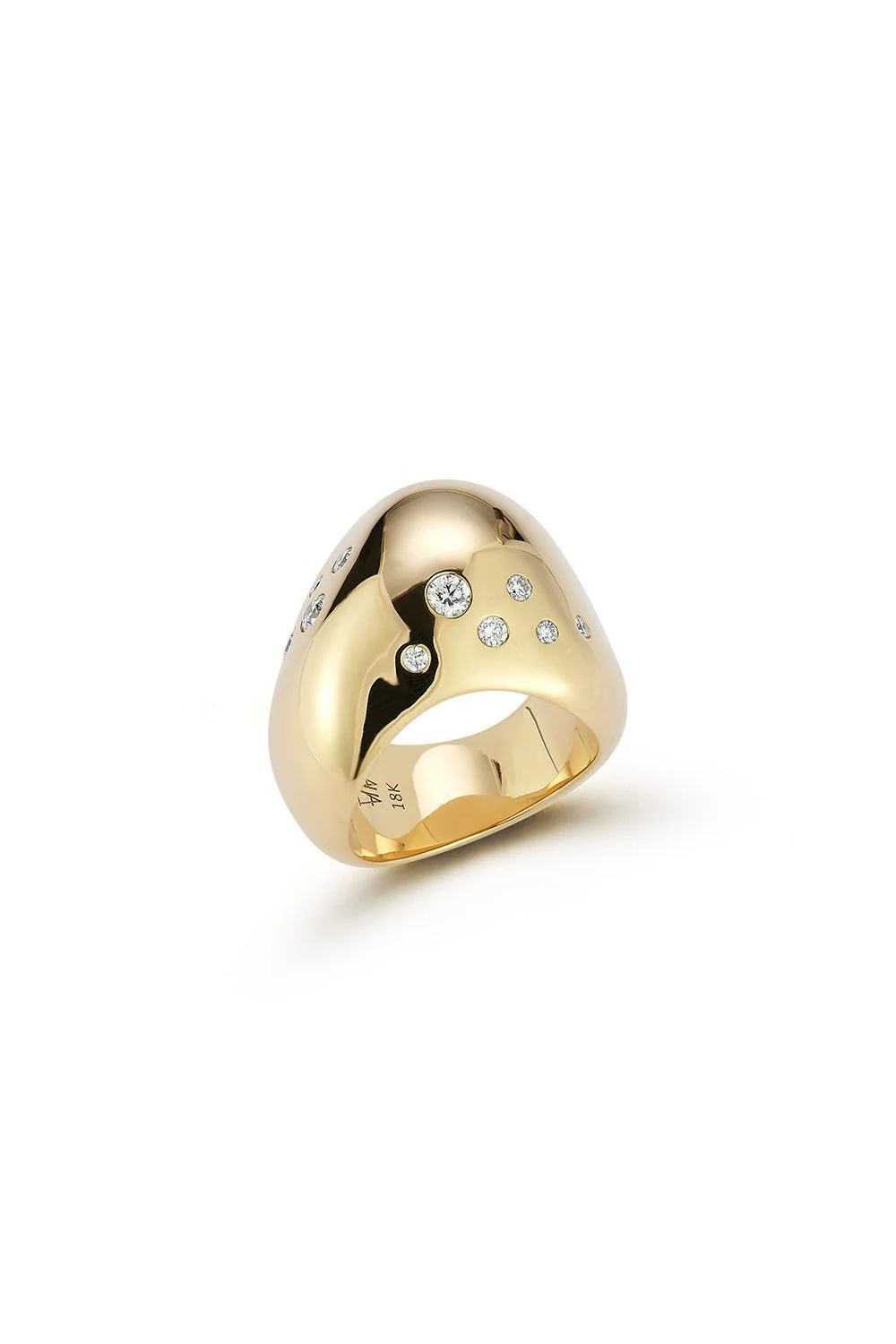 Julian Wide Wave Diamond Ring - Image 3