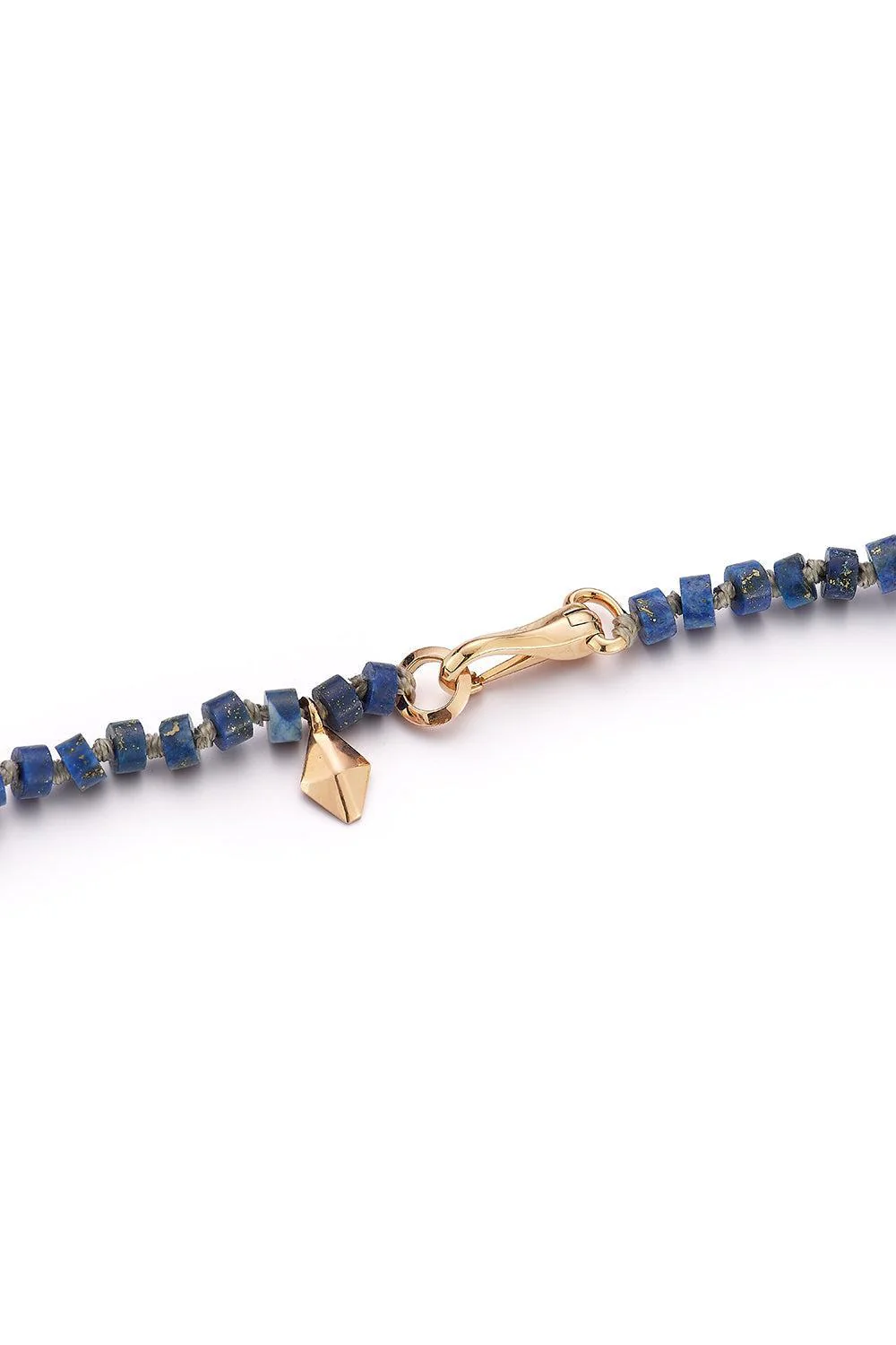 Lapis Beaded Wrap Bracelet - Rose Gold - Image 5