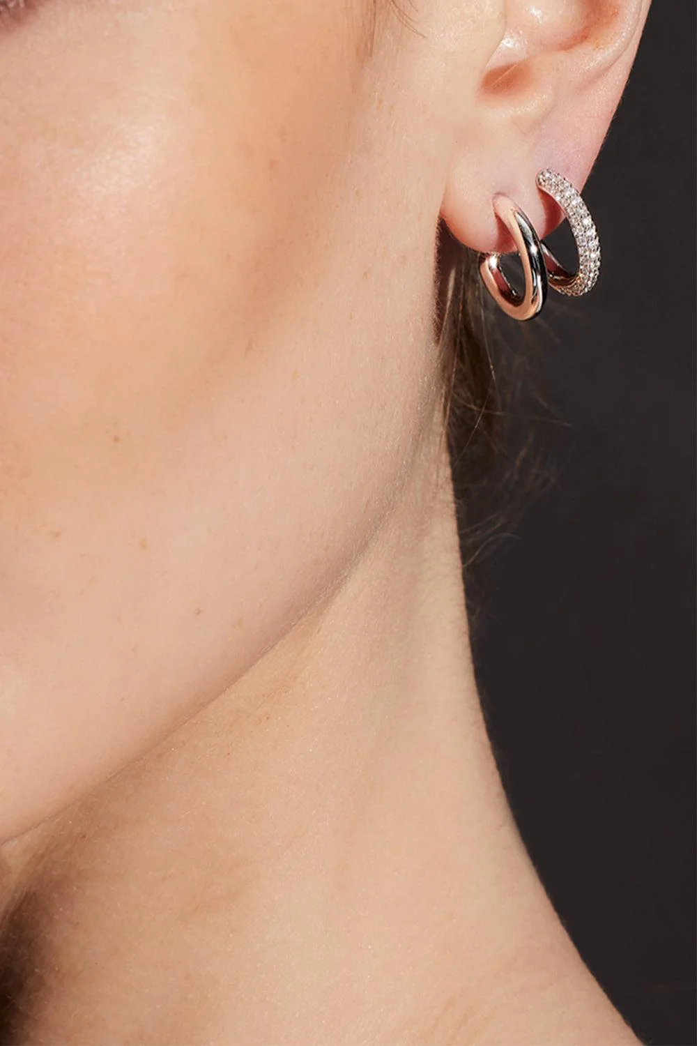 Morrell Link Hoop Earrings - Image 2
