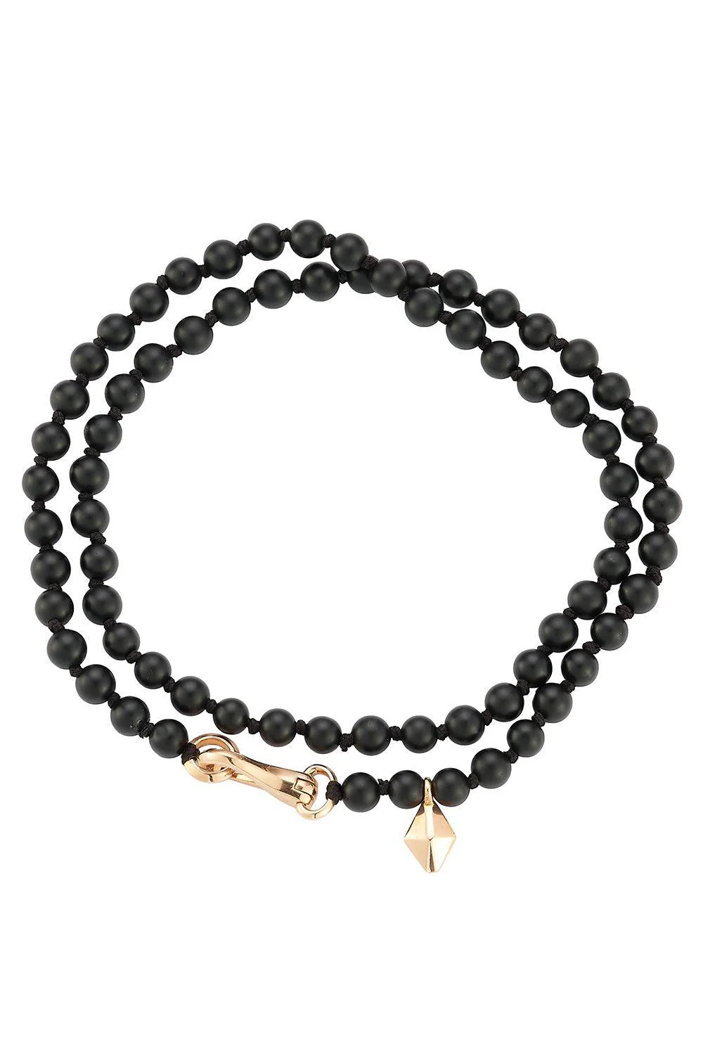 Onyx Beaded Wrap Bracelet