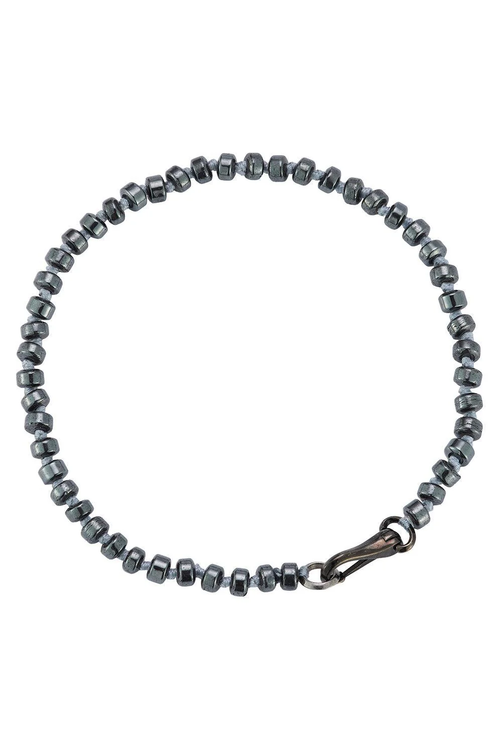 Polished Hematite Beaded Bracelet