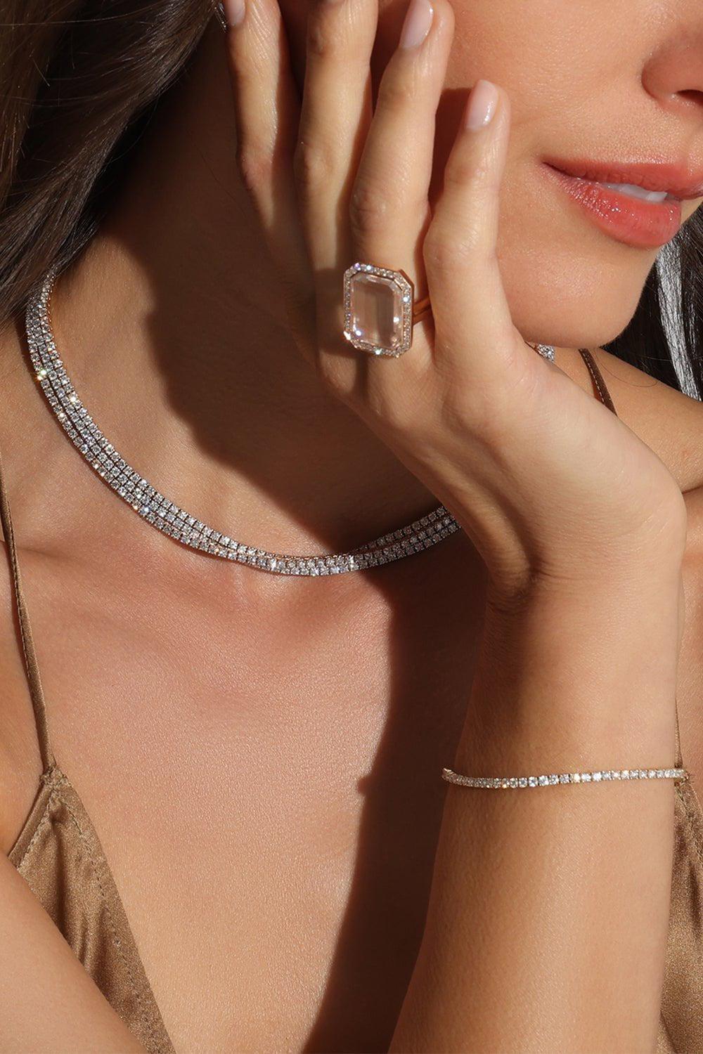 Rock Crystal Bell Ring - Image 2