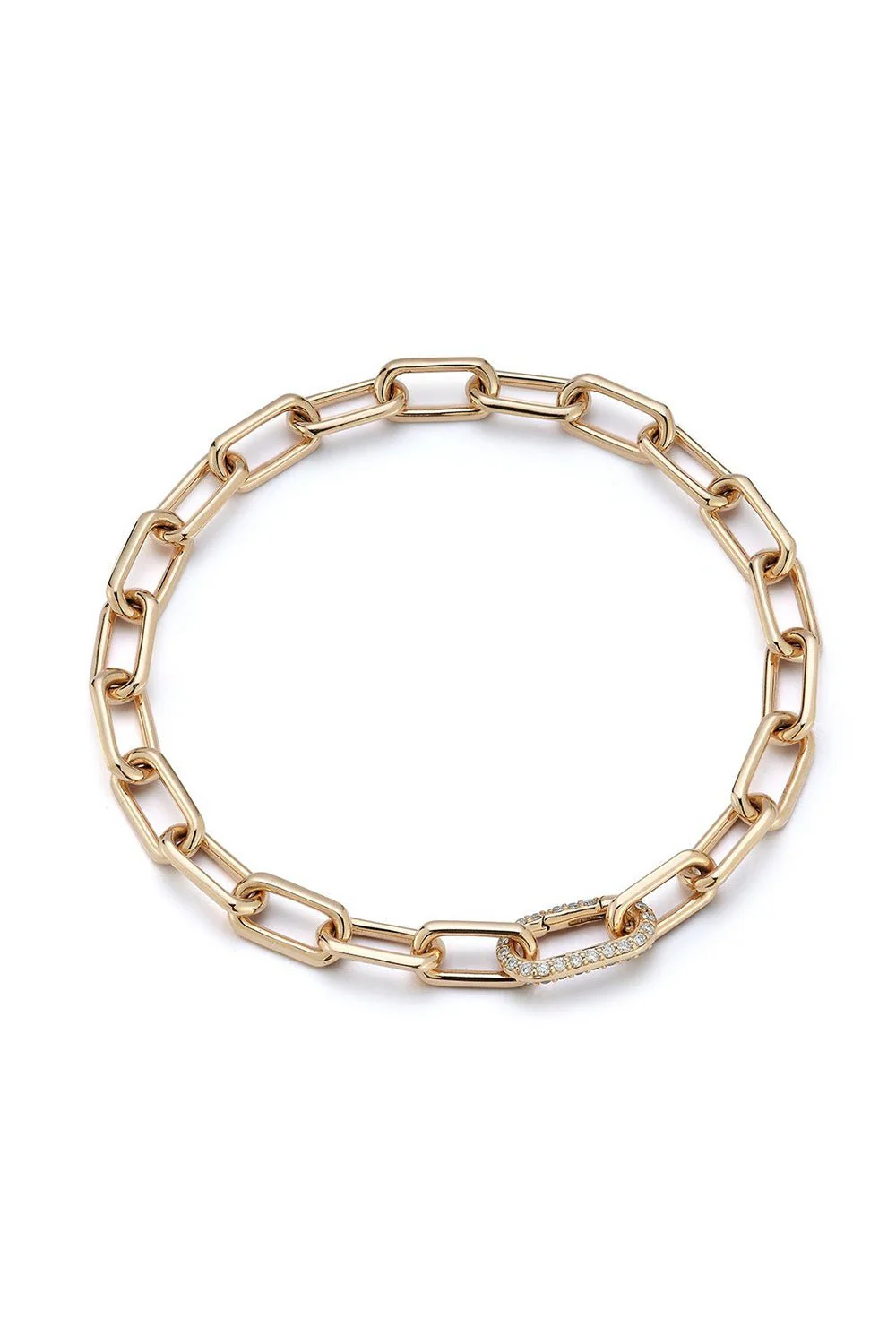 Saxon Chain Link Diamond Bracelet