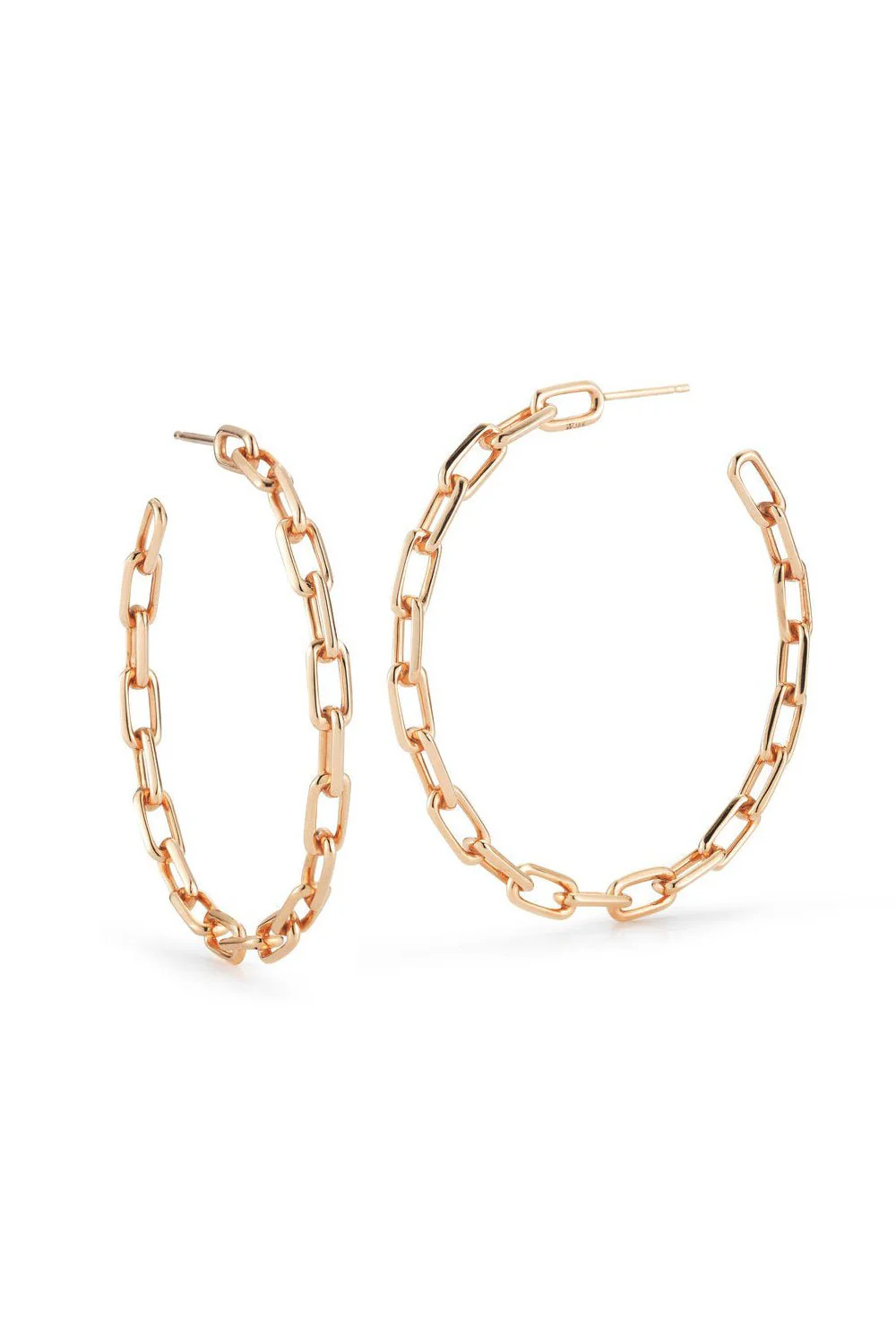 Saxon Chain Link Hoop Earrings - Image 5