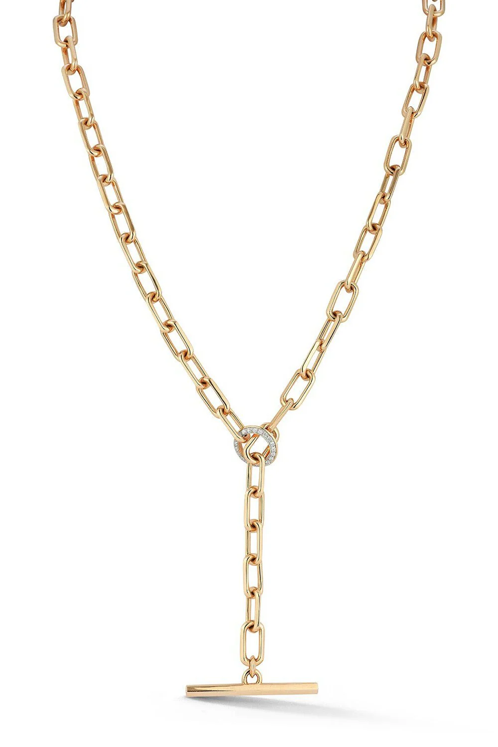 Saxon Diamond Chain Link Necklace