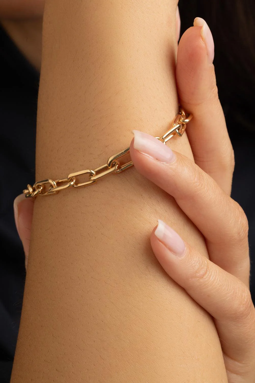 Saxon Elongated Link Bracelet - Rose Gold - Image 4