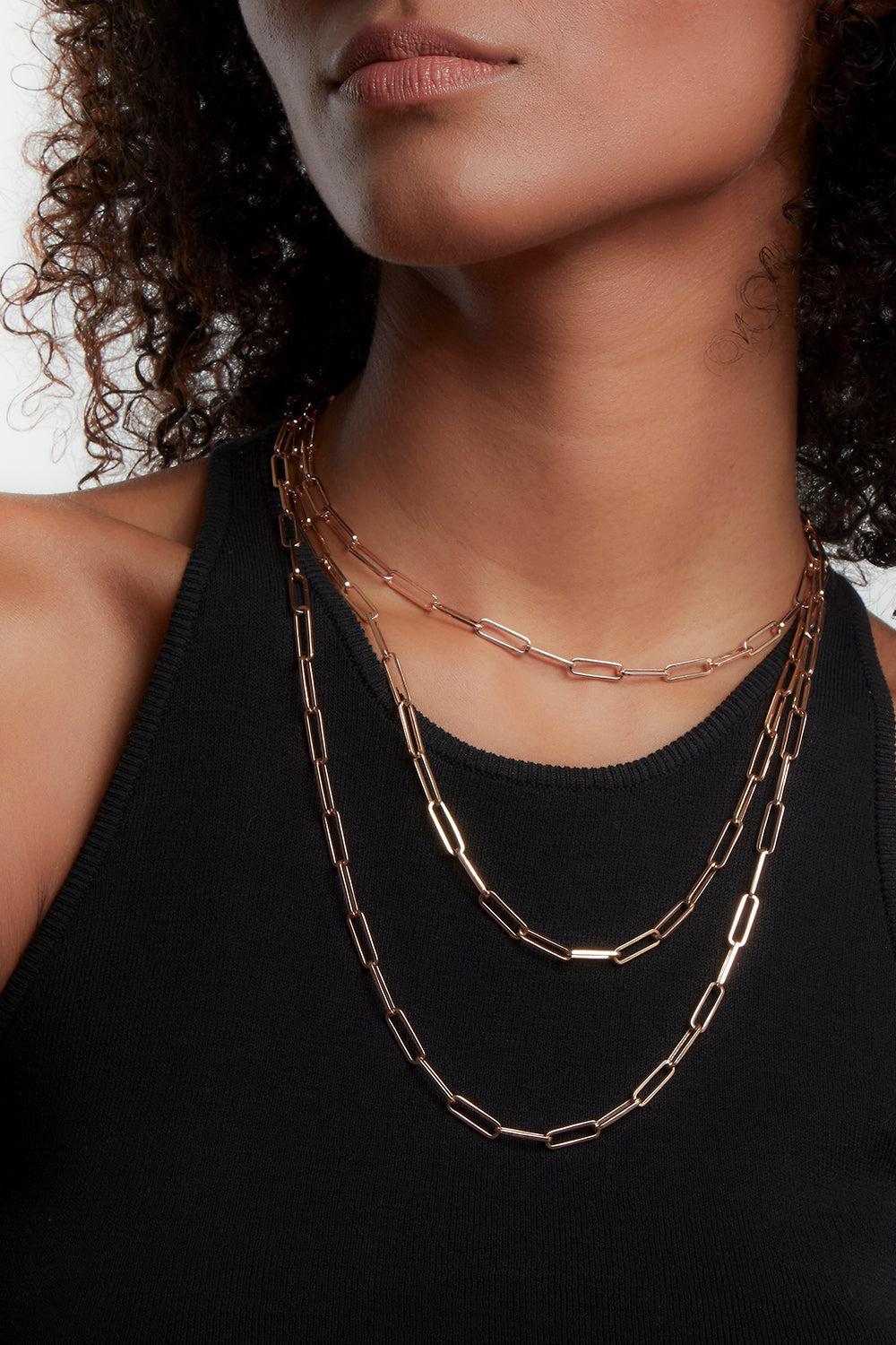 Saxon Paperclip Chain Necklace - Image 2