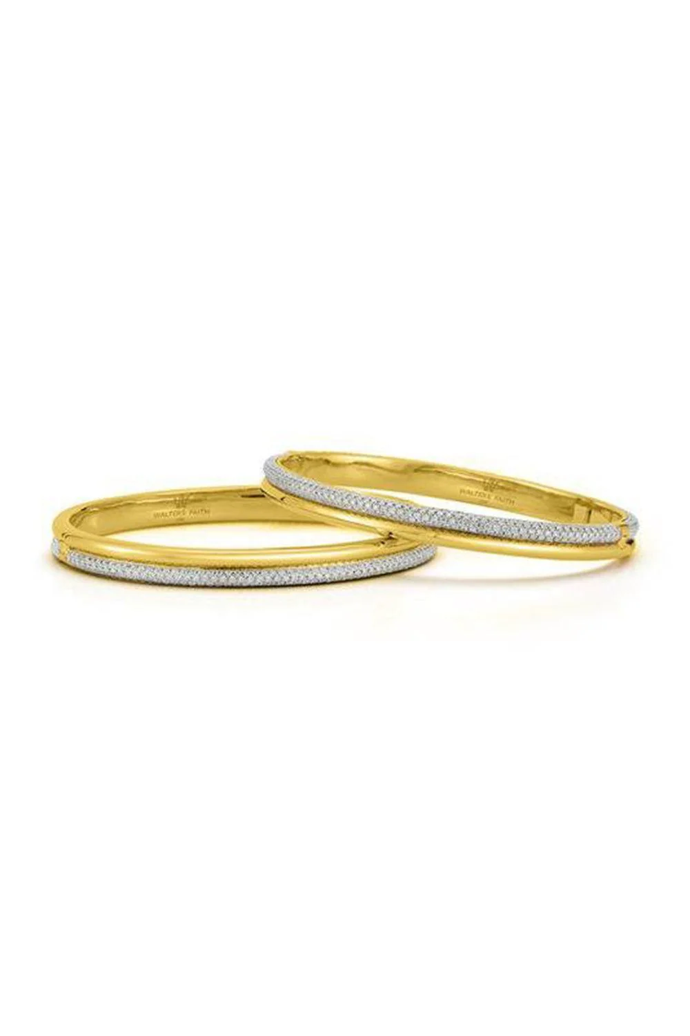 Thoby Diamond Tubular Bangle Bracelet - Image 3
