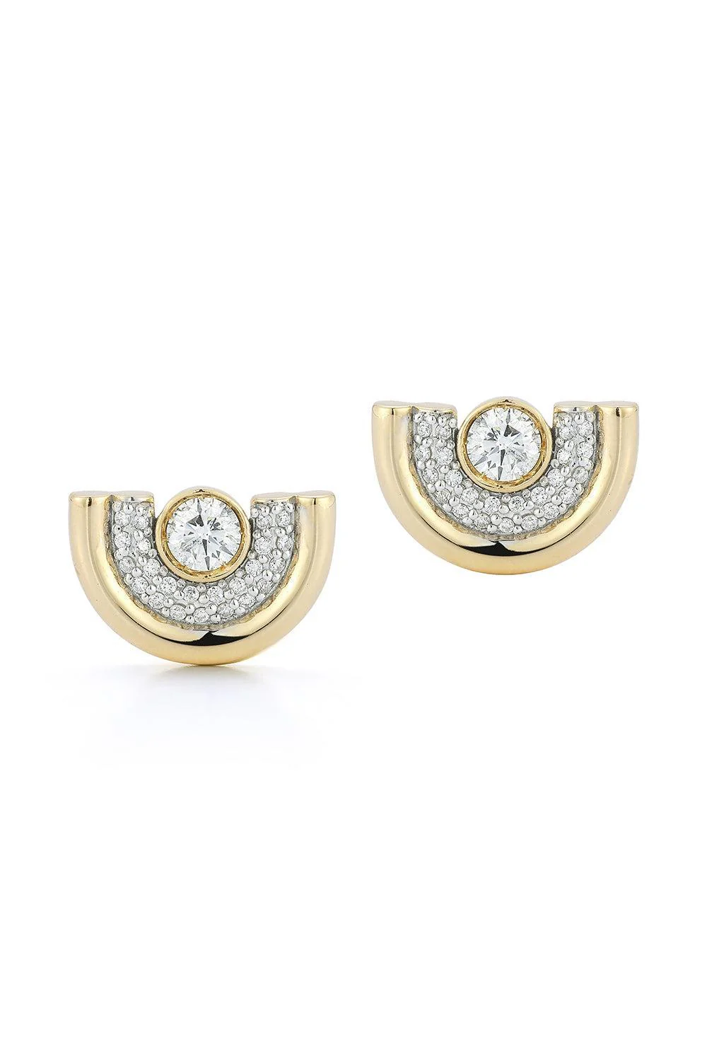 Thoby Tubular Diamond Stud Earrings