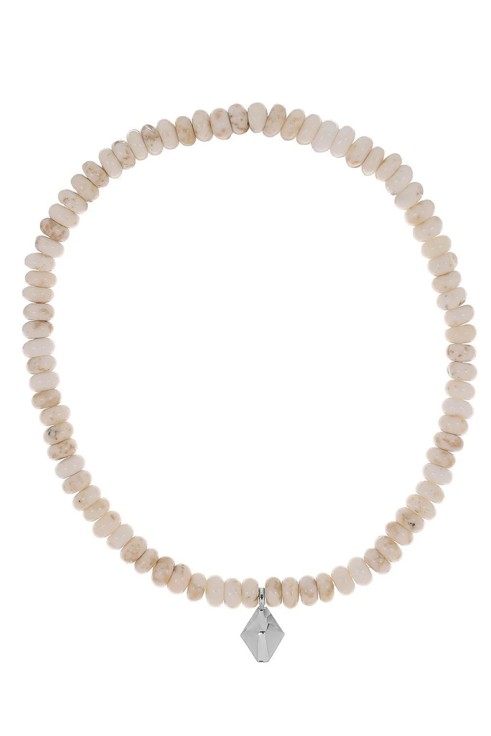 White Turquoise Beaded Bracelet