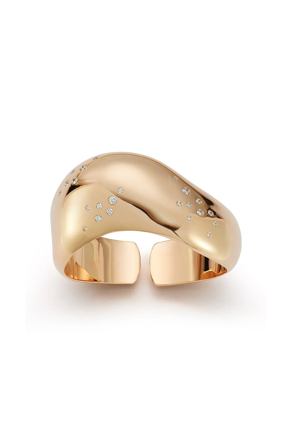 Wide Julian Wave Cuff Bracelet