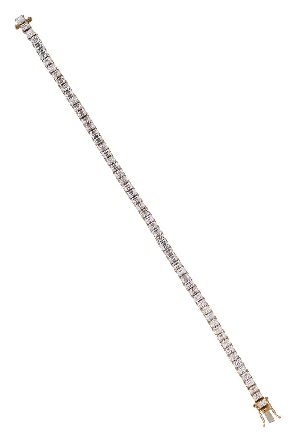 Diamond North South Prong Tennis Bracelet