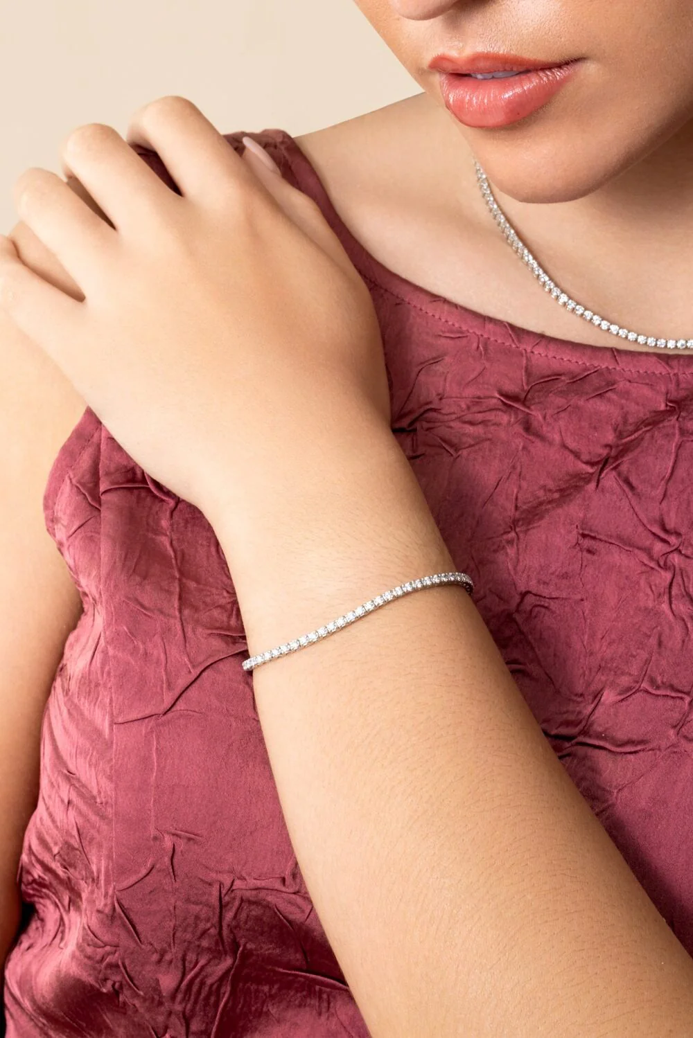 Diamond Round Tennis Bracelet - 2ct - Image 4