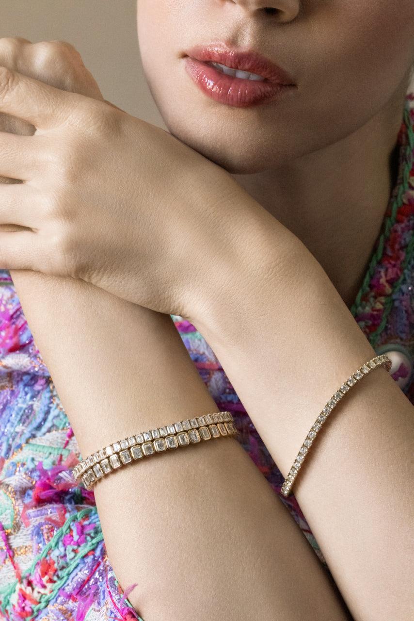 Diamond Round Tennis Bracelet - 5ct - Image 3
