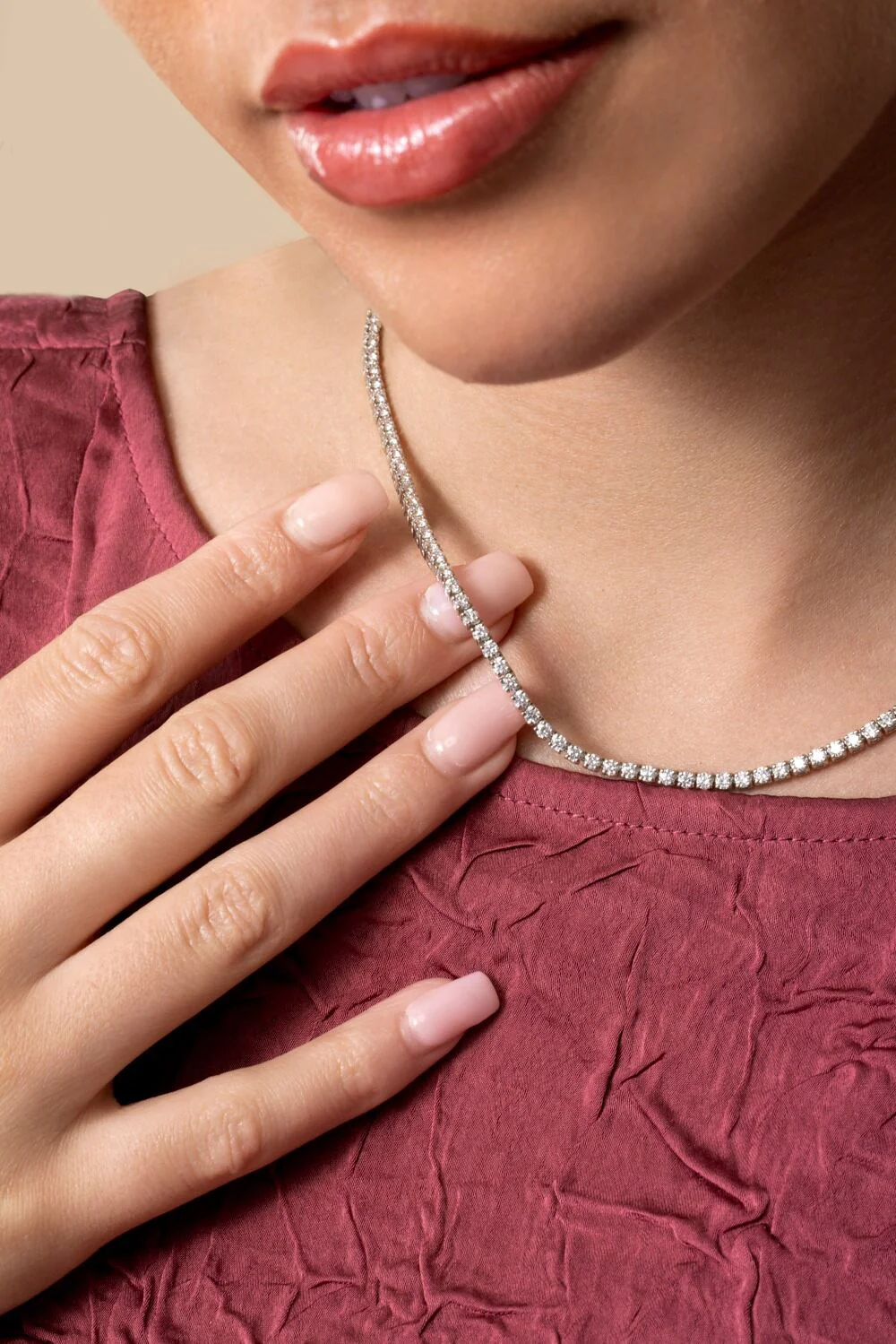 Diamond Tennis Necklace - 7ct - Image 2