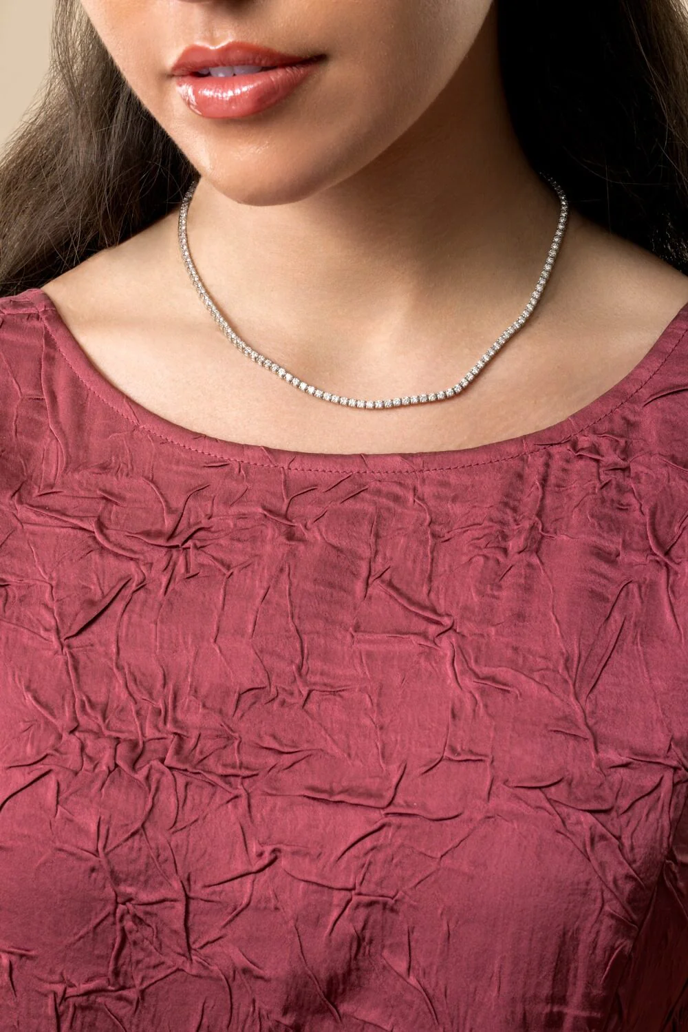 Diamond Tennis Necklace - 7ct - Image 3