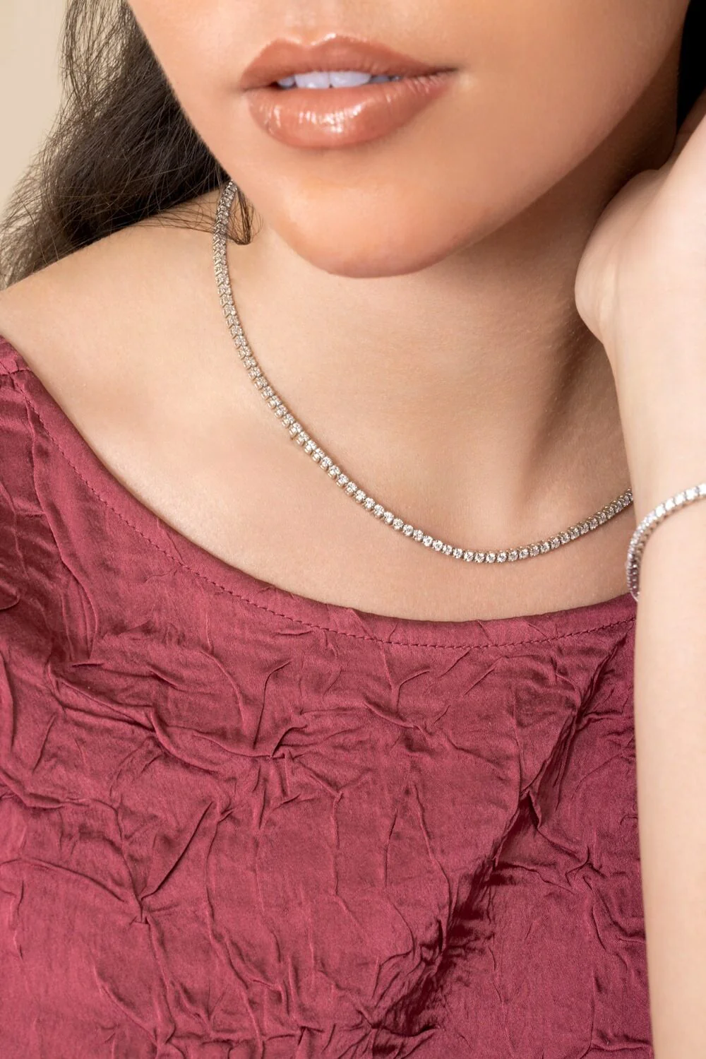 Diamond Tennis Necklace - 7ct - Image 4