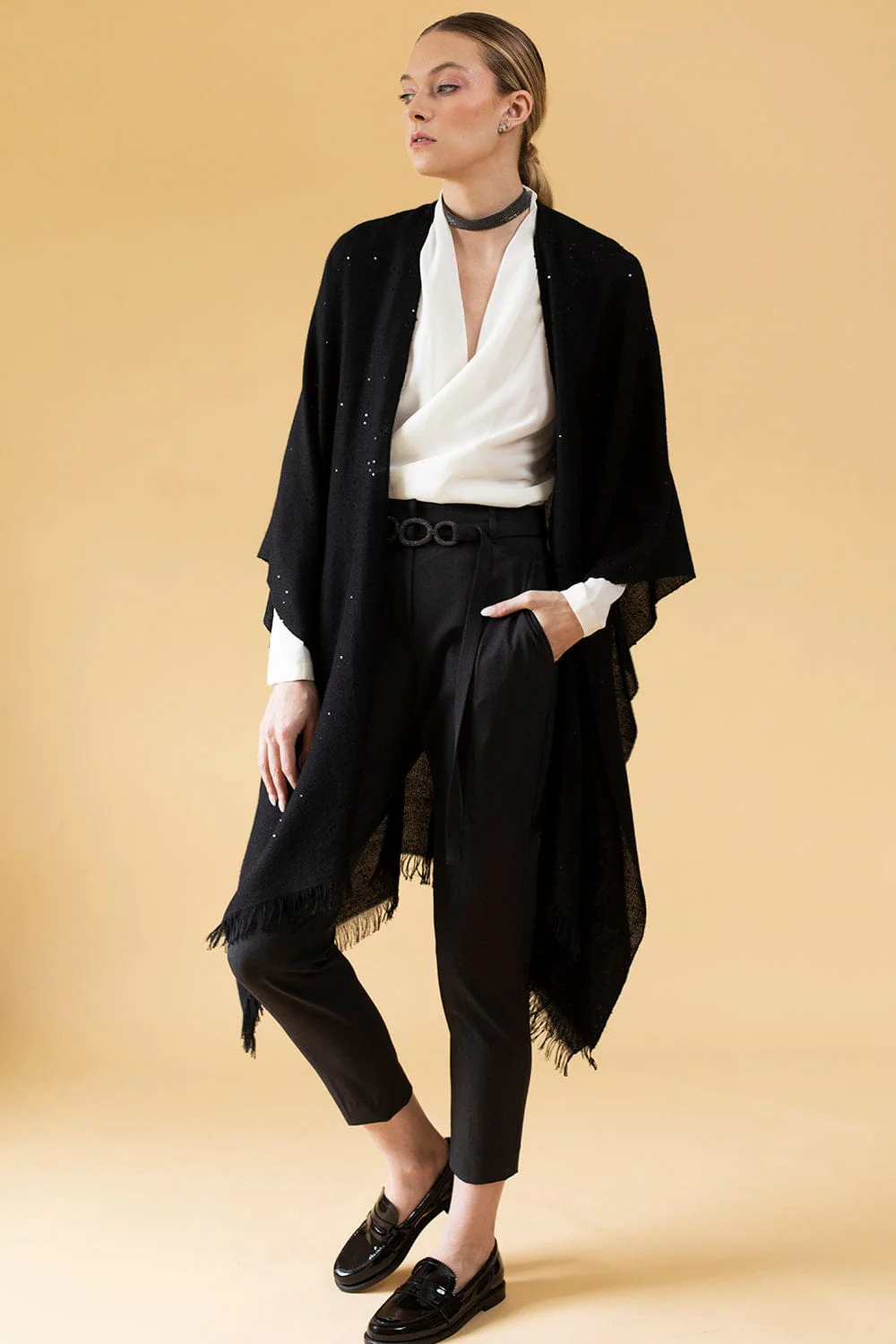 Wrap Blouse With Monili Necklace - Image 5