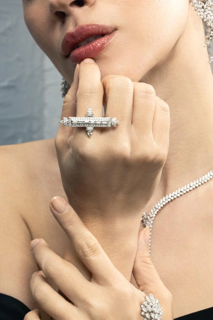 Diamond Bar Ring - Image 2