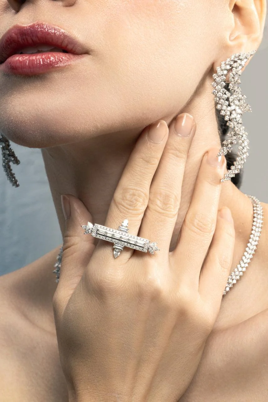 Diamond Bar Ring - Image 3