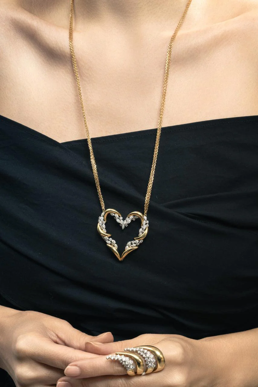 Diamond Strada Heart Necklace - Image 3