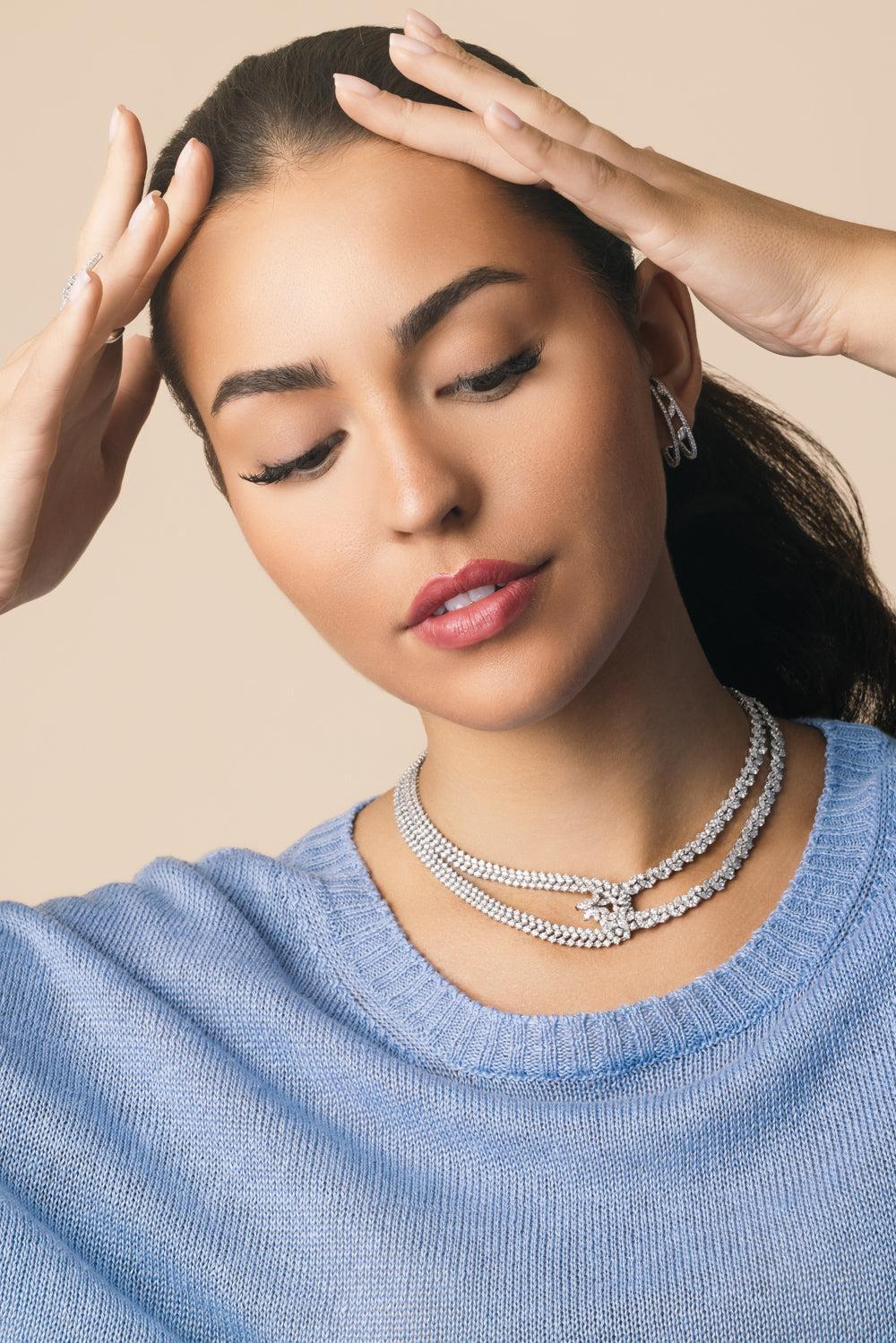 Diamond Intertwine Y-Couture Necklace - Image 2