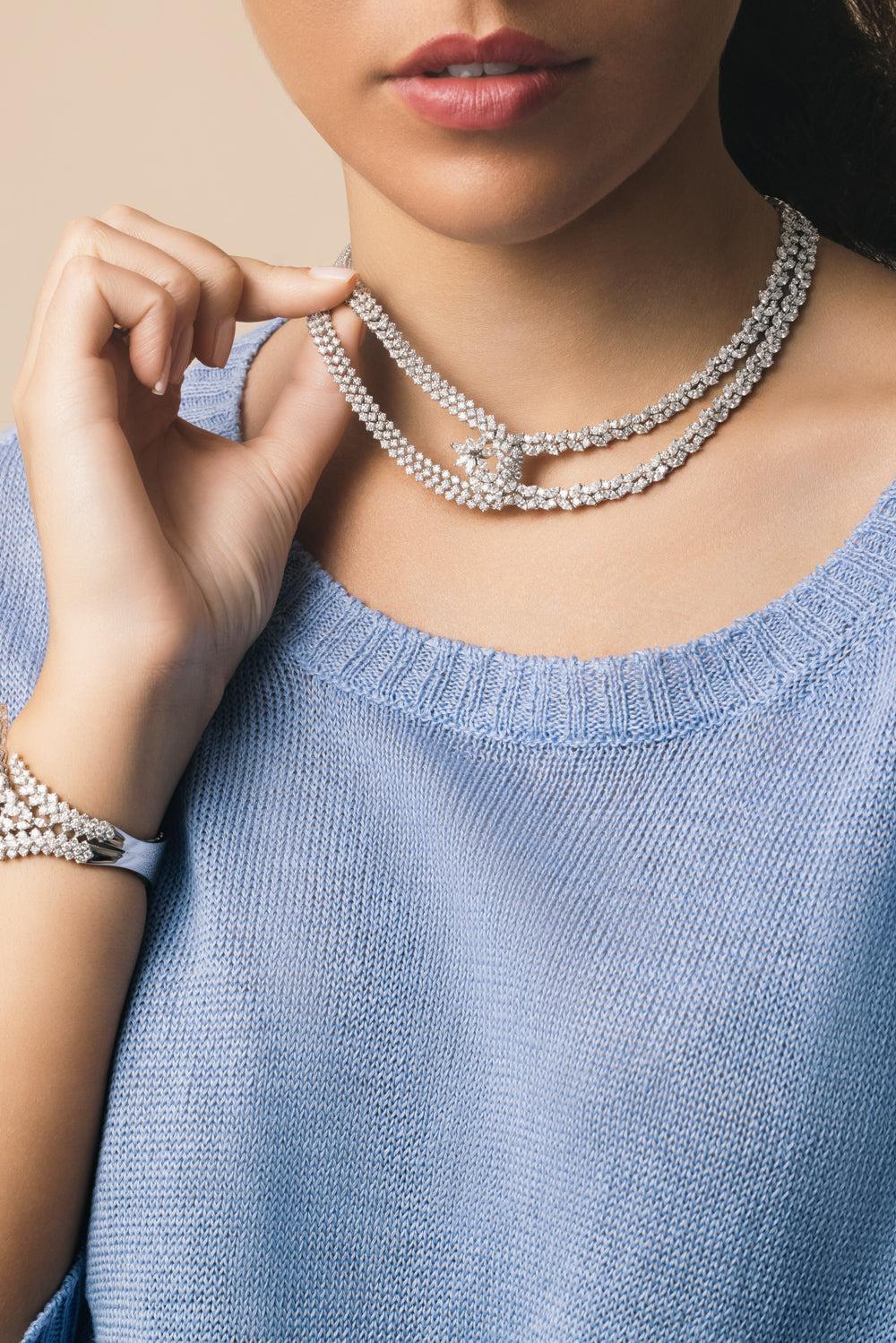 Diamond Intertwine Y-Couture Necklace - Image 3