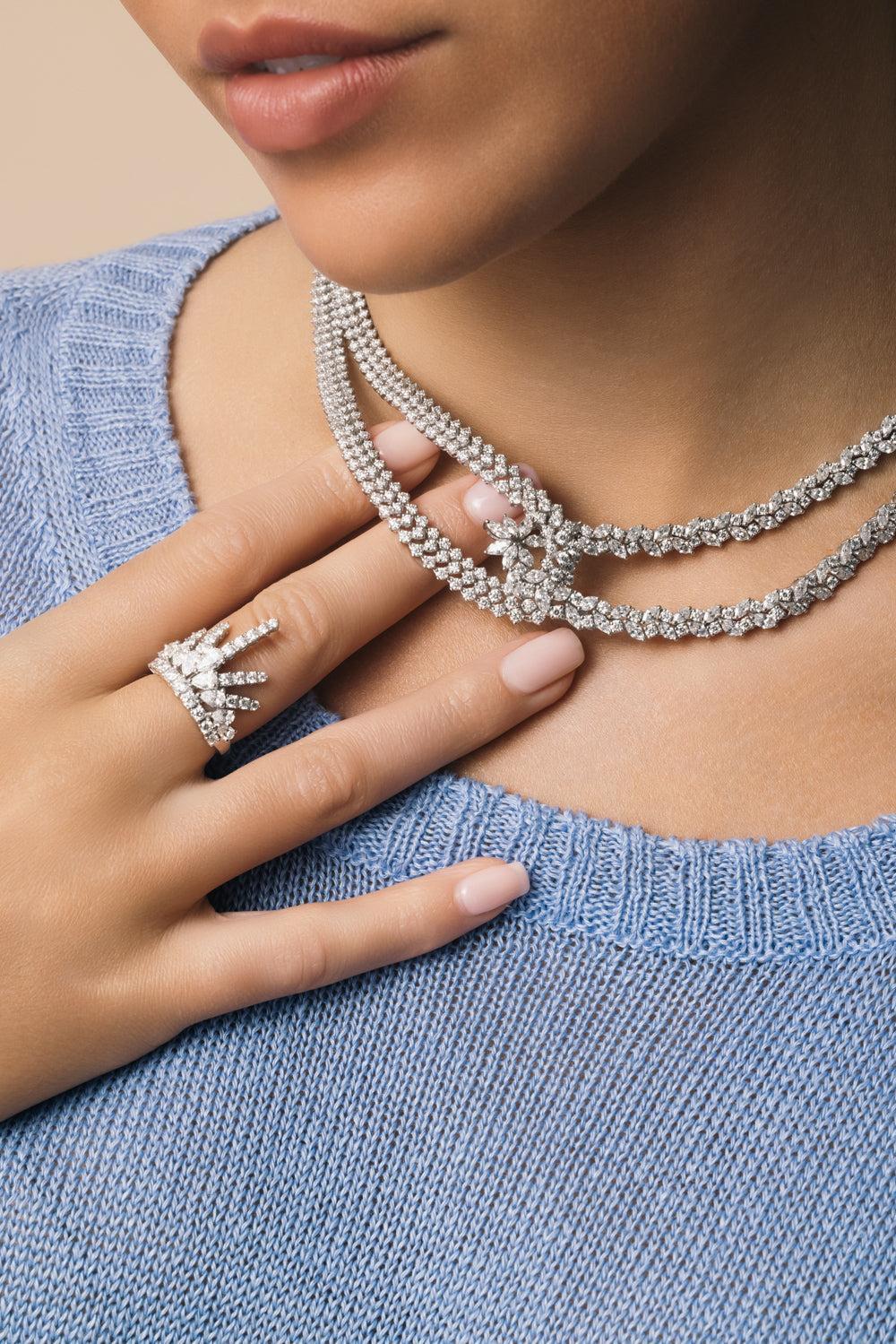Diamond Intertwine Y-Couture Necklace - Image 4