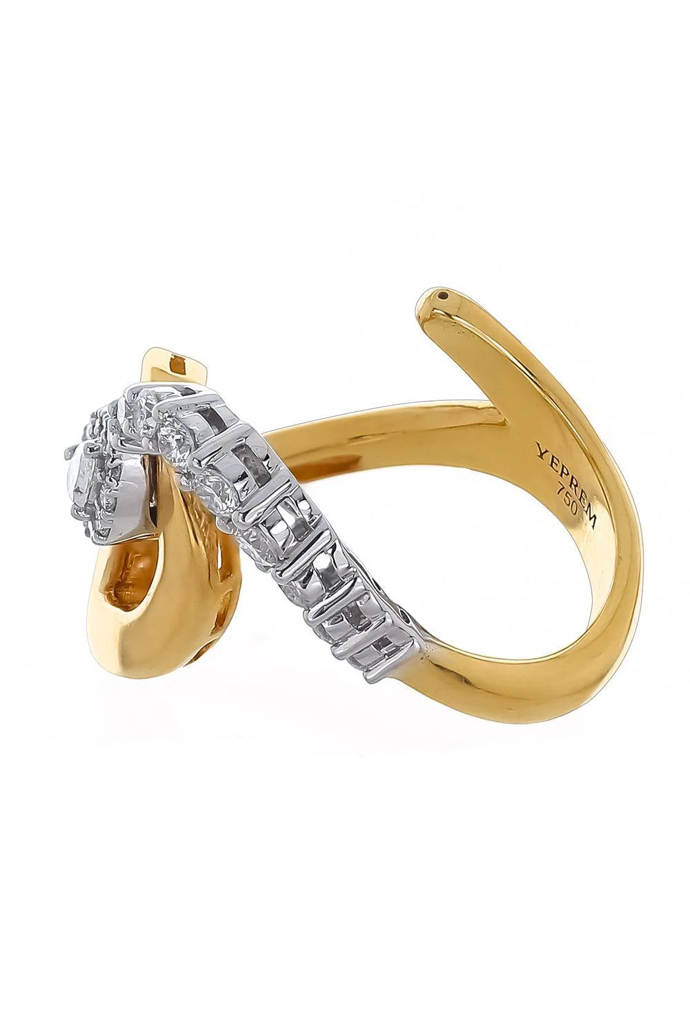 Diamond Loop Golden Strada Ring - Image 7