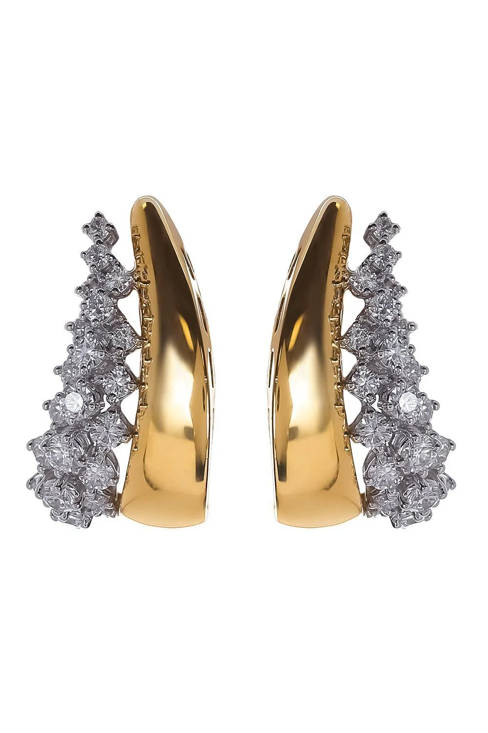 Diamond Round Earrings