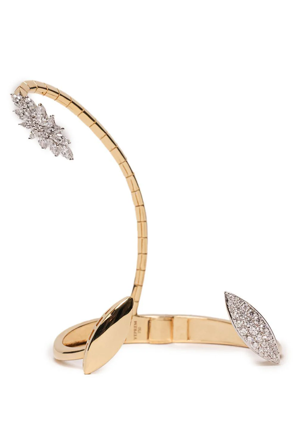 Diamond Statement Golden Strada Hand Bracelet