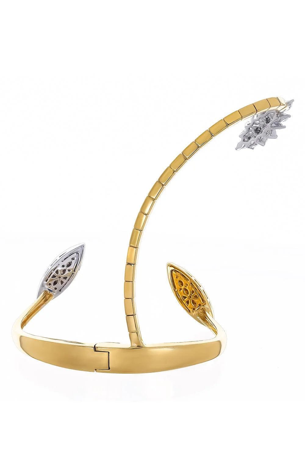 Diamond Statement Golden Strada Hand Bracelet - Image 6