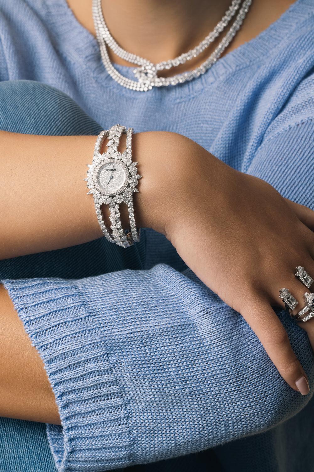 Diamond Three Band Y-Momento Watch - Image 4