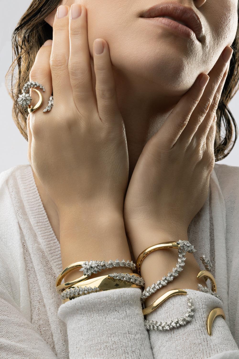 Golden Strada Bangle Bracelet - Image 3