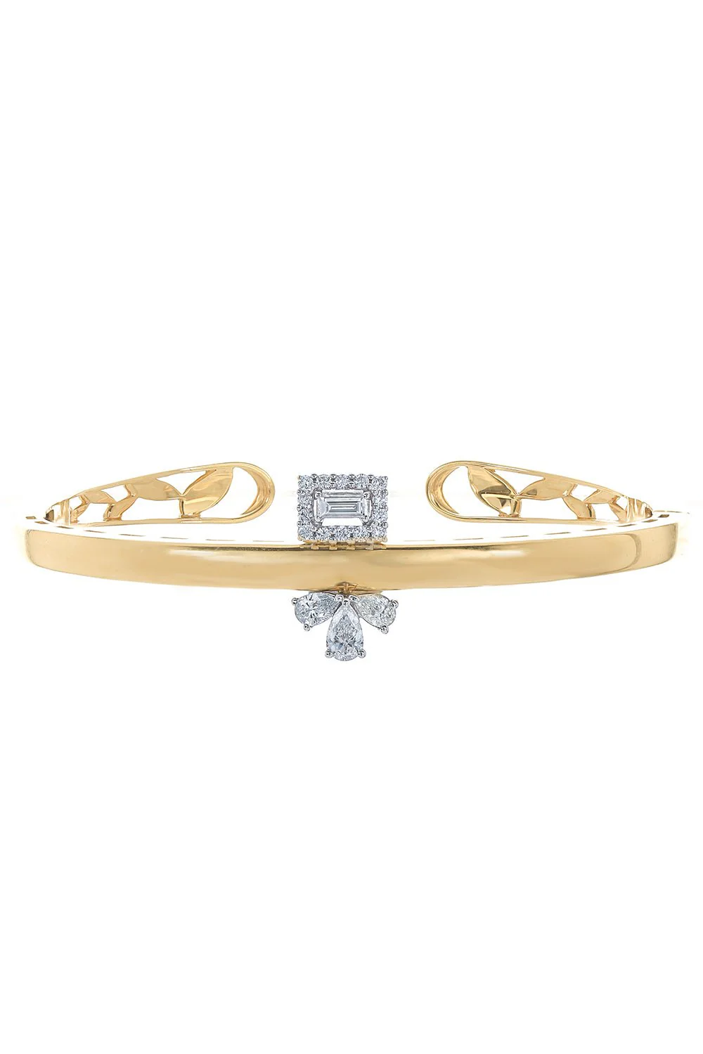 Golden Strada Diamond Bangle Bracelet