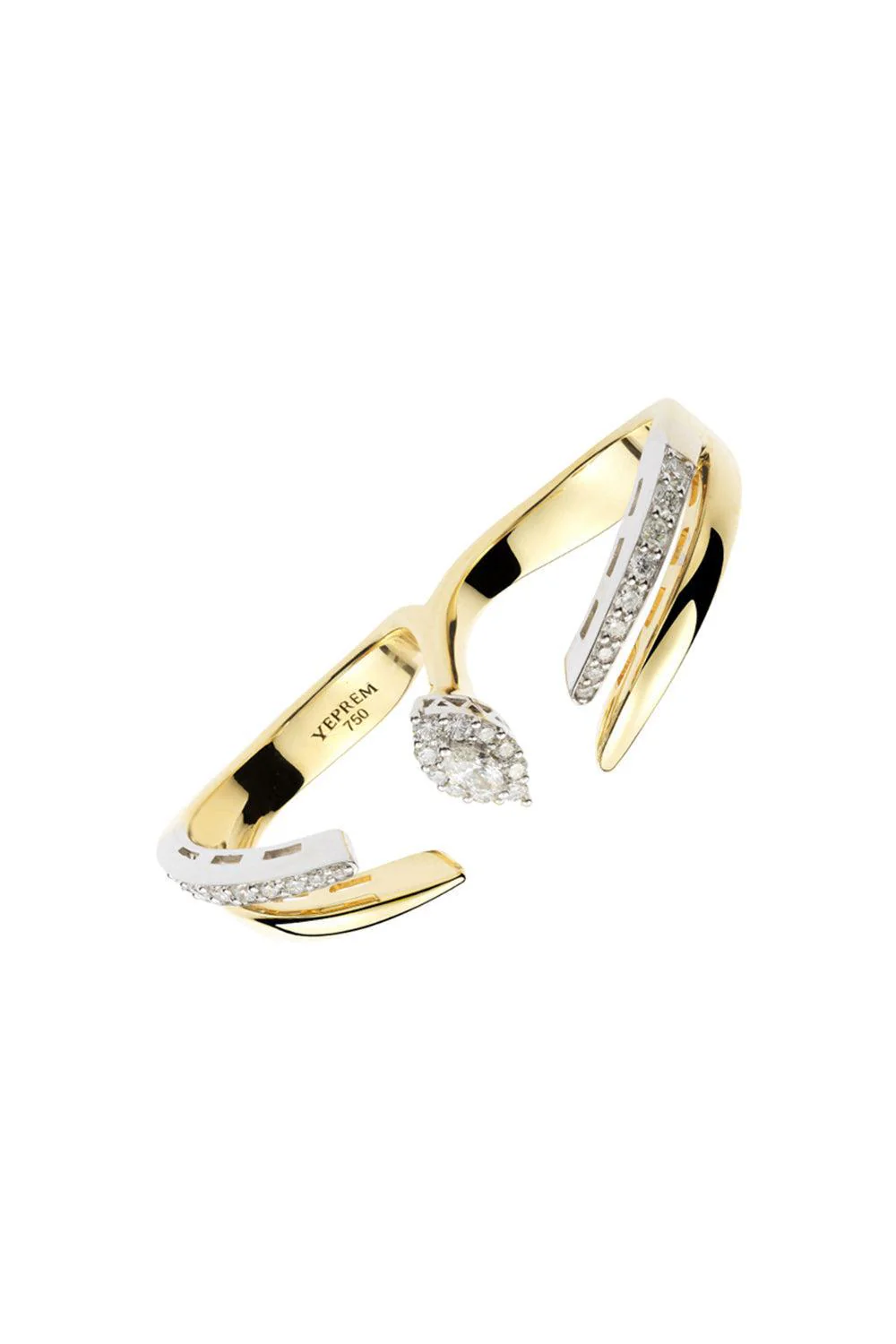 Golden Strada Double Wrap Diamond Ring