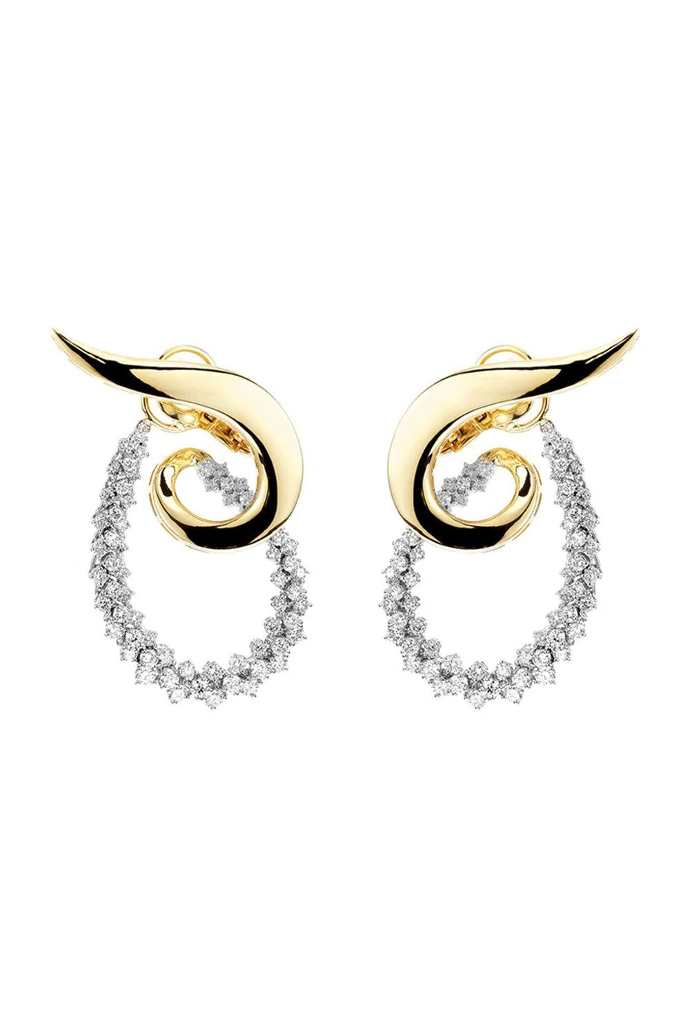 Golden Strada Drop Earrings