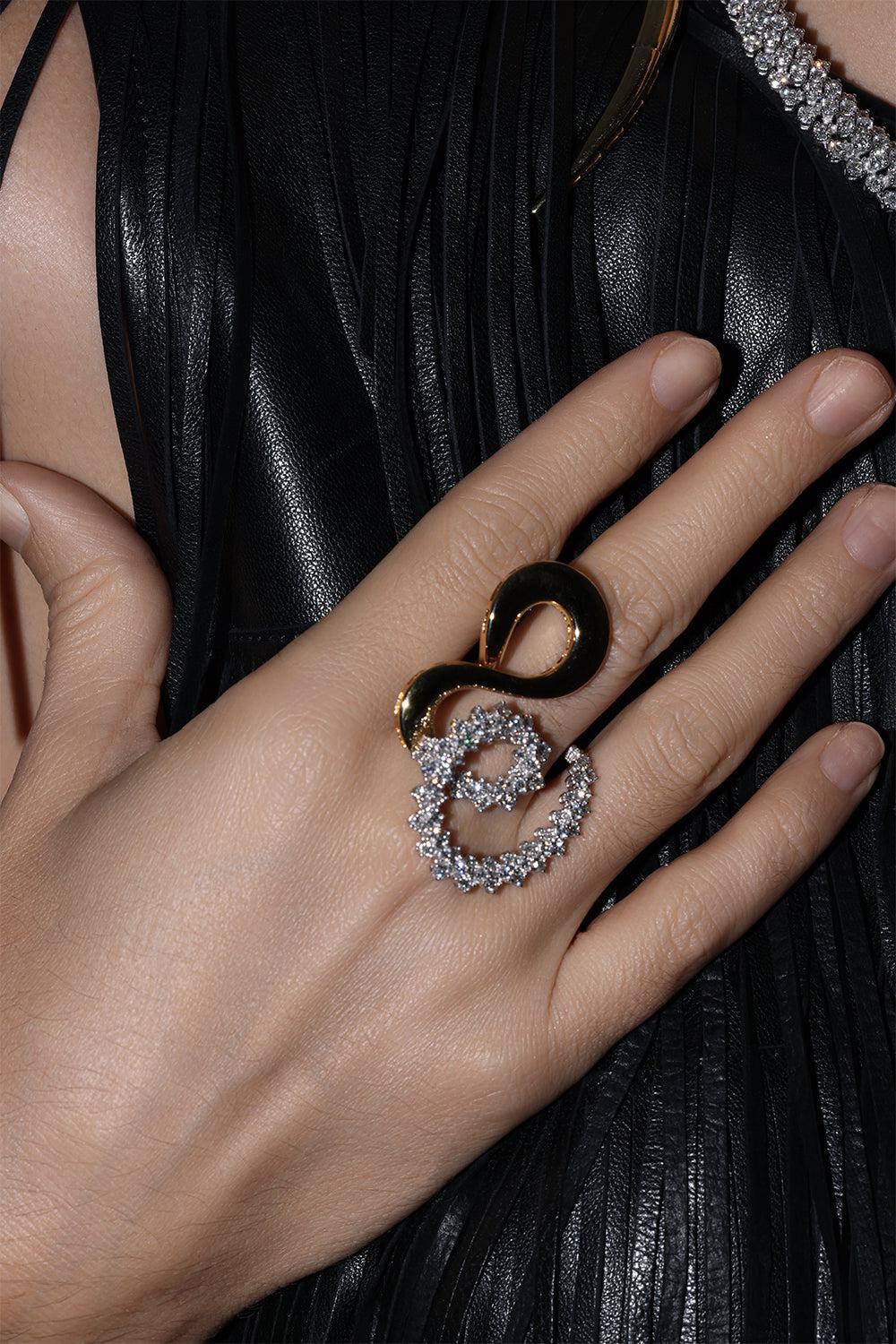 Golden Strada Stackable Ring - Image 4