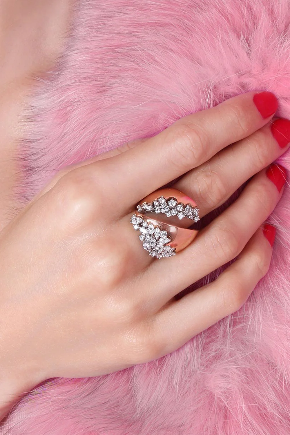Golden Strada Stackable Ring - Image 2