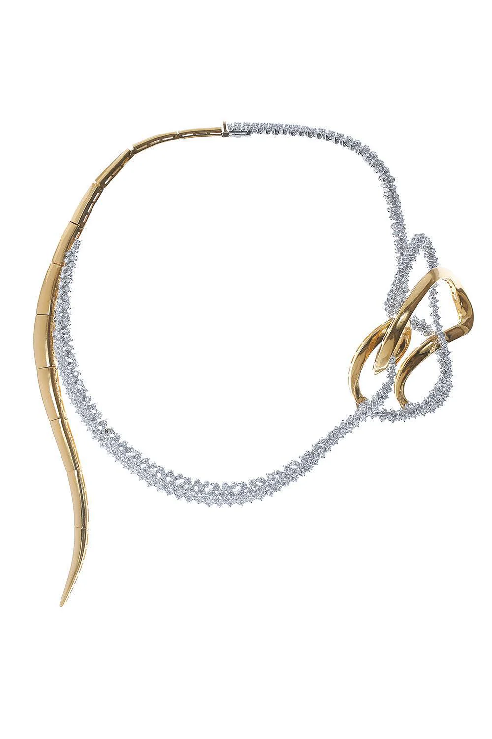 Golden Strada Statement Necklace