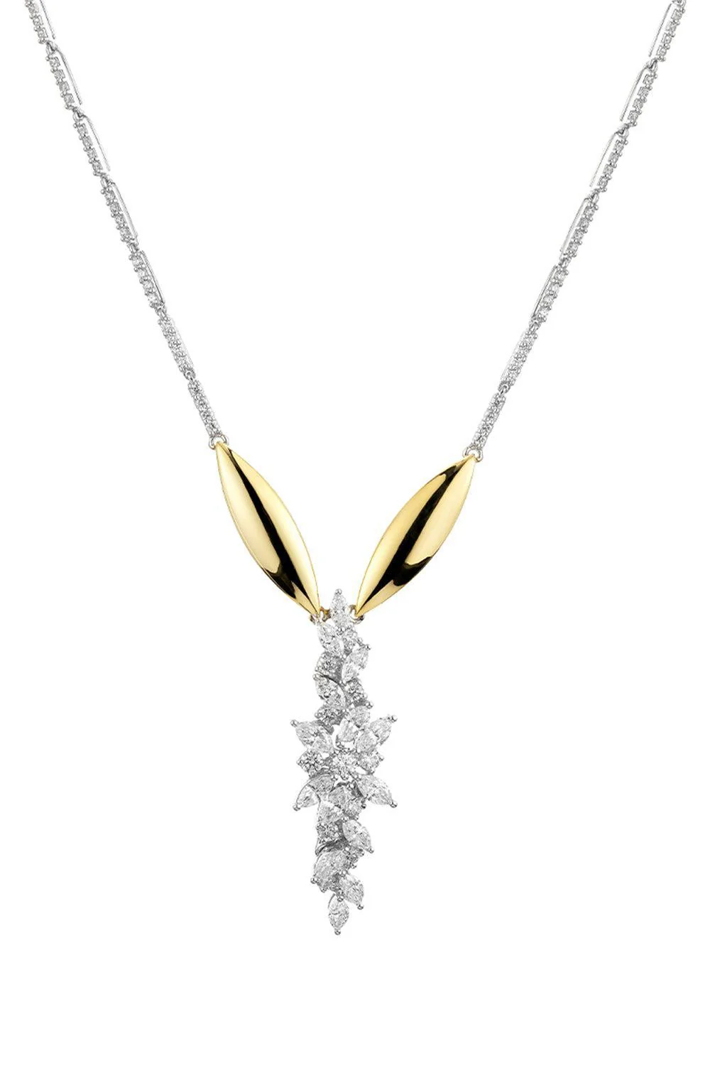 Golden Strada Y-Not Diamond Necklace